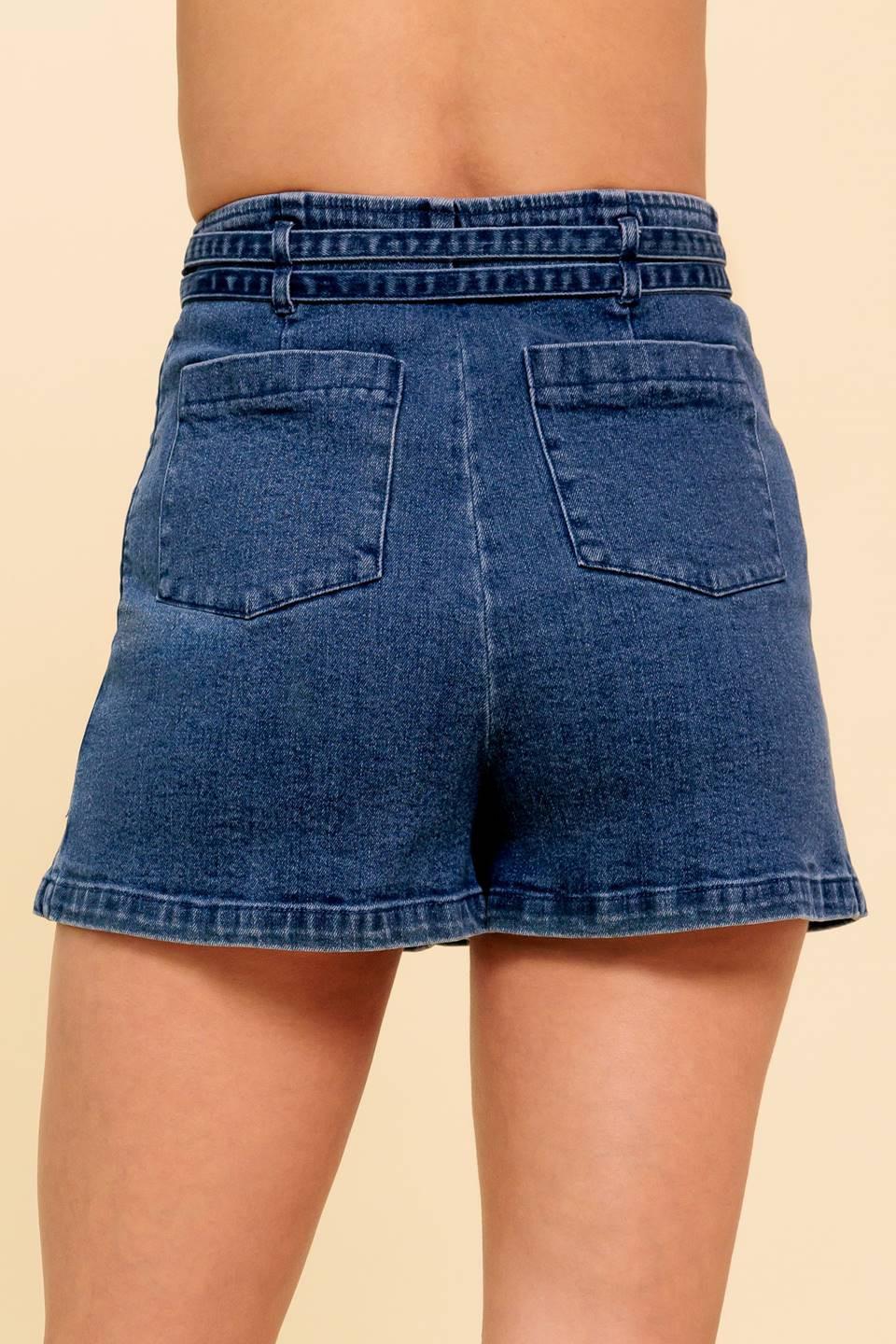 Sunday Afternoons Medium Indigo Skort, view 6 — Soul Flow Apparel