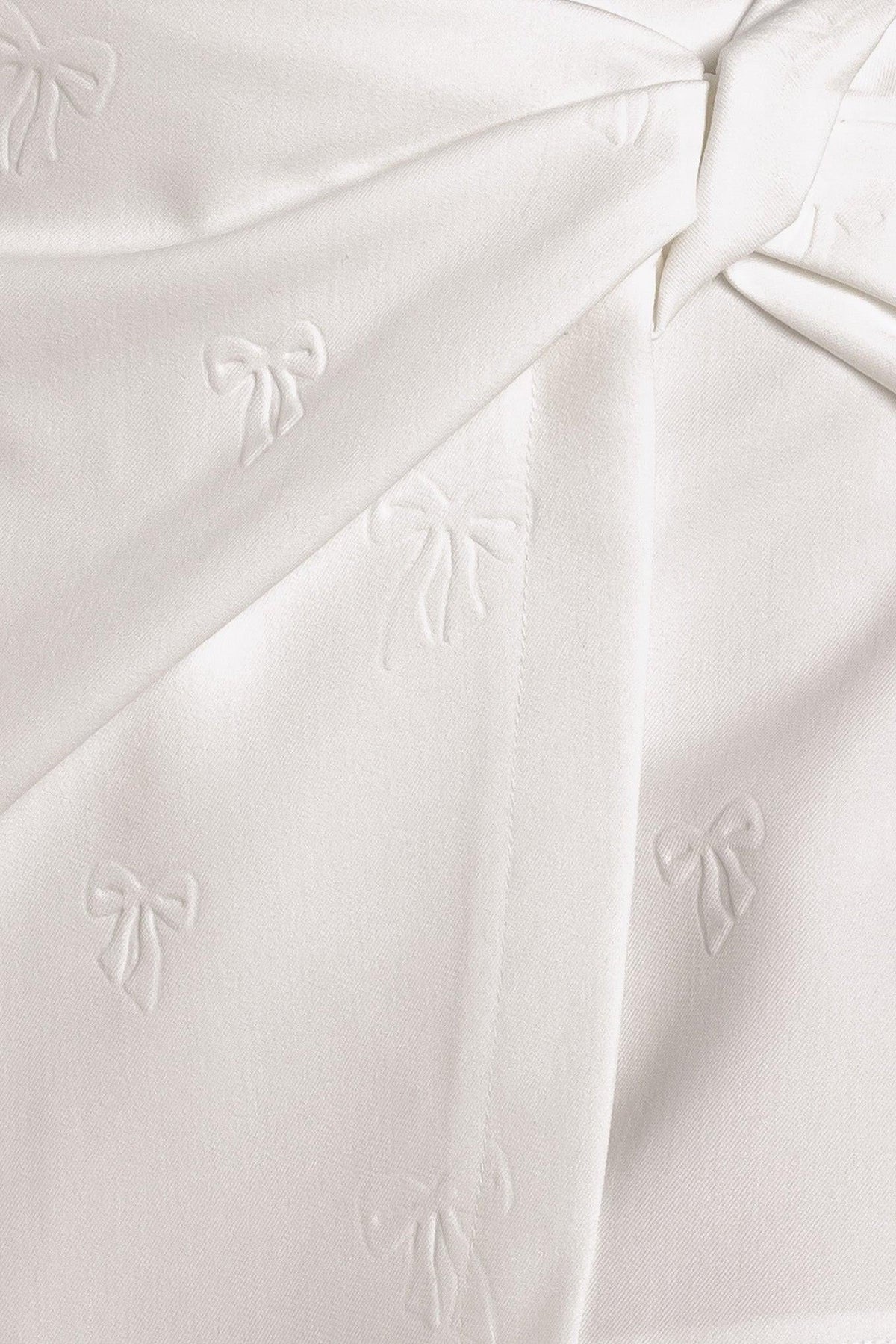 Make It Count Woven Skort in off-white, fabric swatch — Soul Flow Apparel