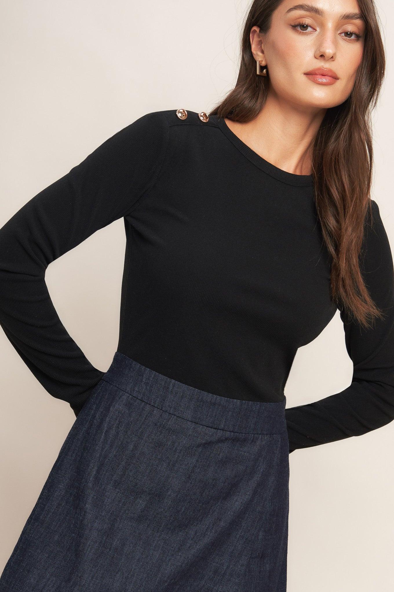 Modern Staple Woven Combination Romper in black, view 6 — Soul Flow Apparel