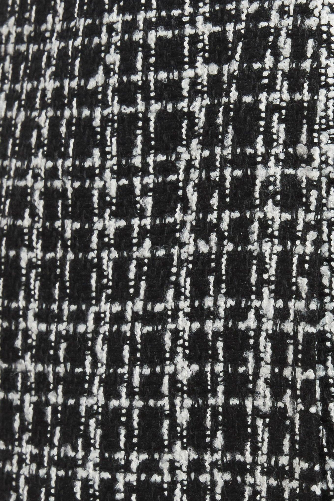 Modern Femme Tweed Skort in black, fabric swatch — Soul Flow Apparel