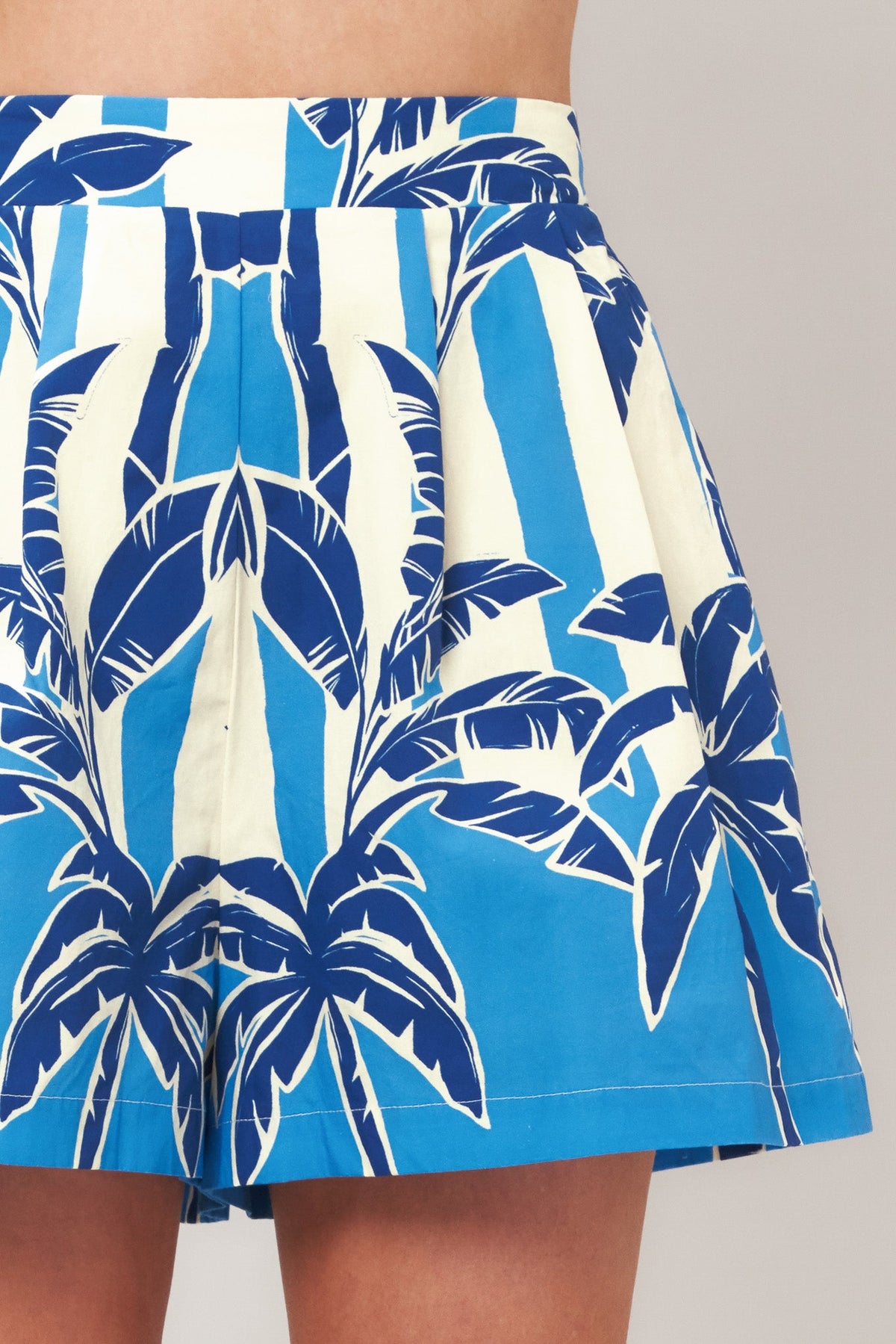 Noir Resort Woven Shorts in blue, view 4 — Soul Flow Apparel