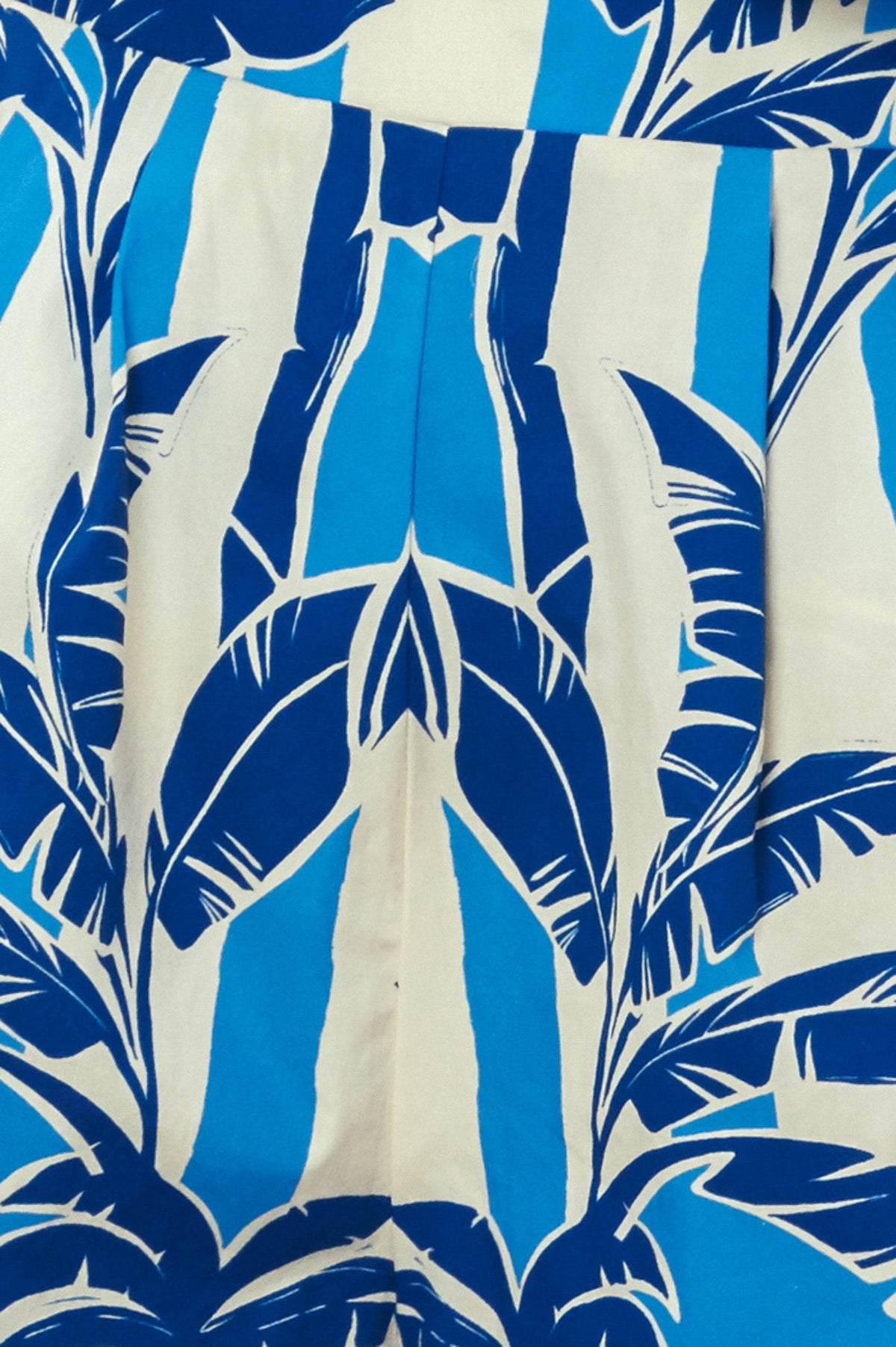 Noir Resort Woven Shorts in blue, fabric swatch — Soul Flow Apparel