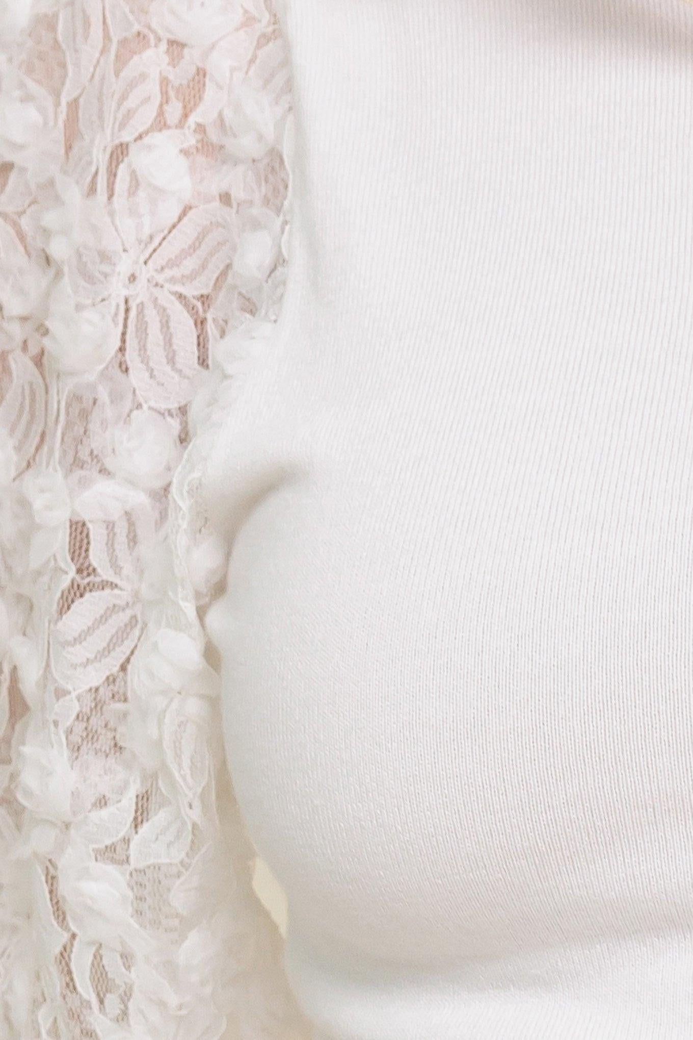 Sweet Like Sangria Sweater Top in ivory, fabric swatch — Soul Flow Apparel