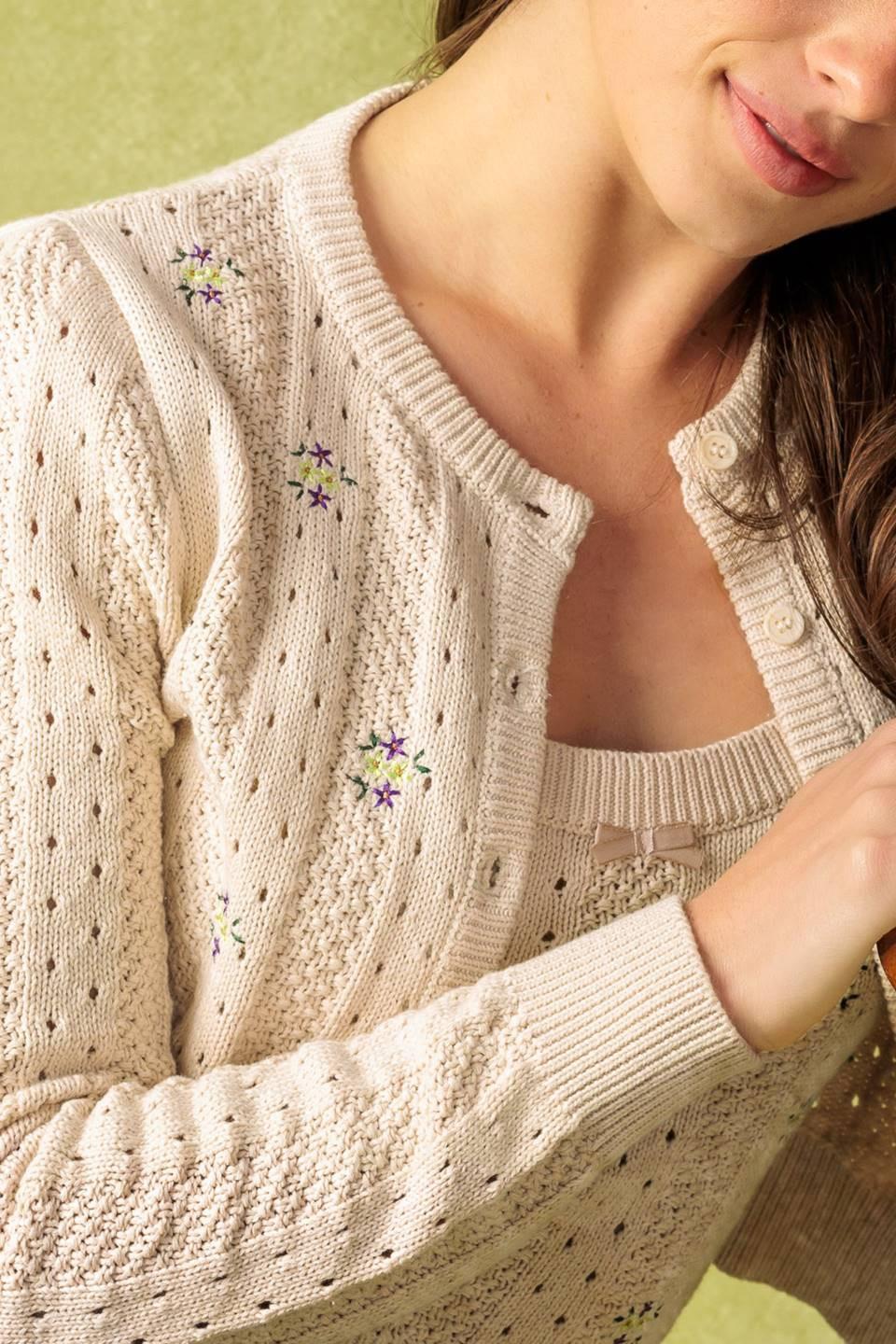 Days That Fade Sweater and Cardigan Set in oatmeal, view 5 — Soul Flow Apparel