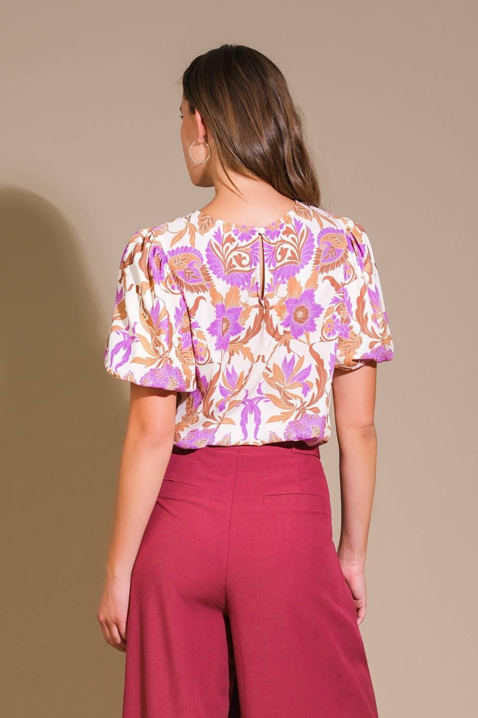Romantic Whims Woven Top in light taupe, view 2 — Soul Flow Apparel