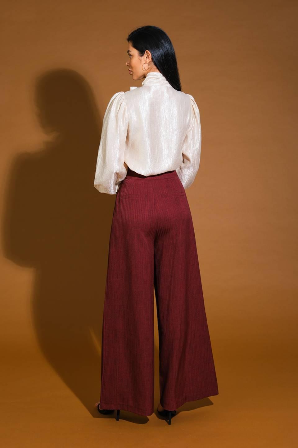 Stunning Aspect Woven Top in gold, view 6 — Soul Flow Apparel