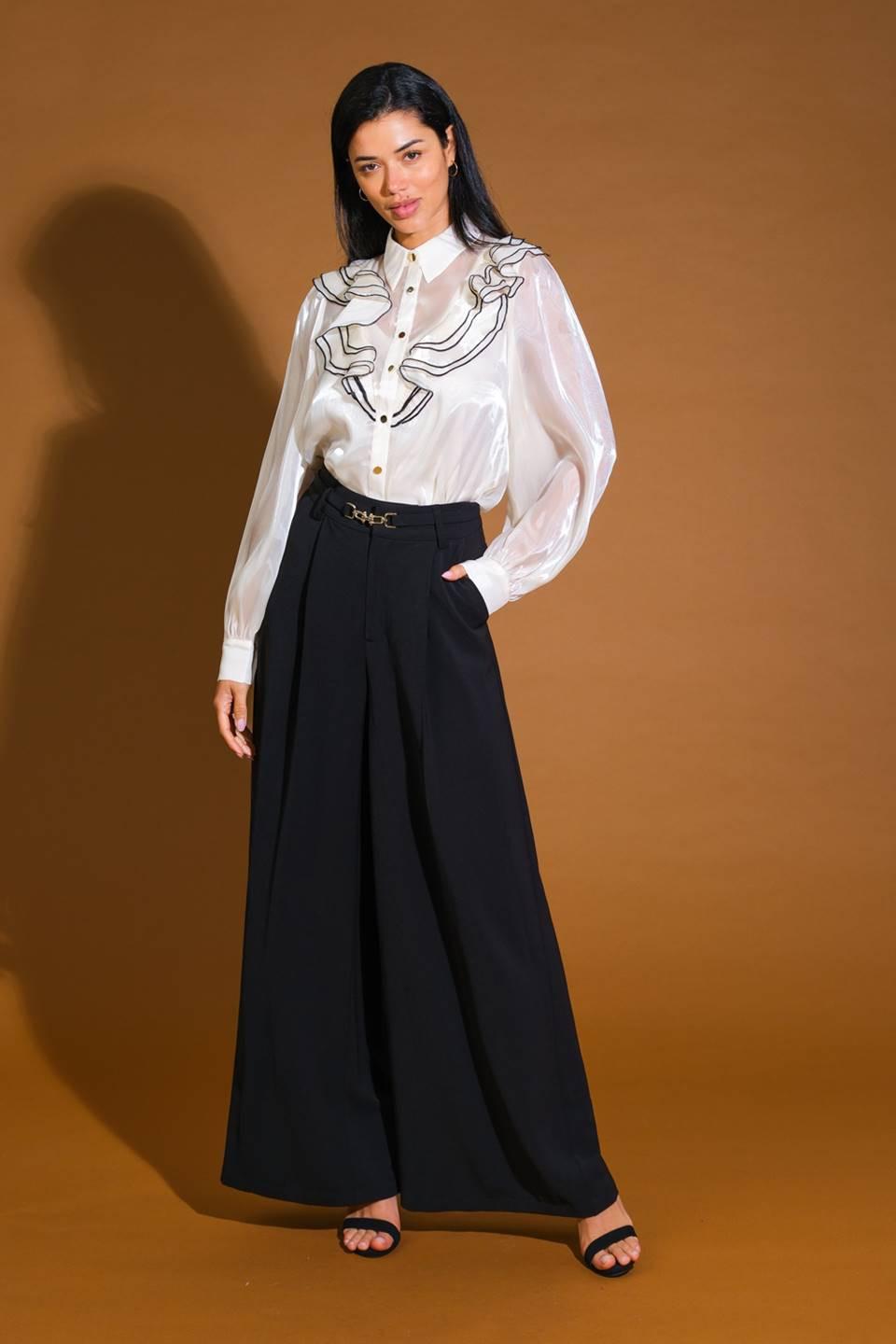 On a Day Woven Top in cream, view 5 — Soul Flow Apparel