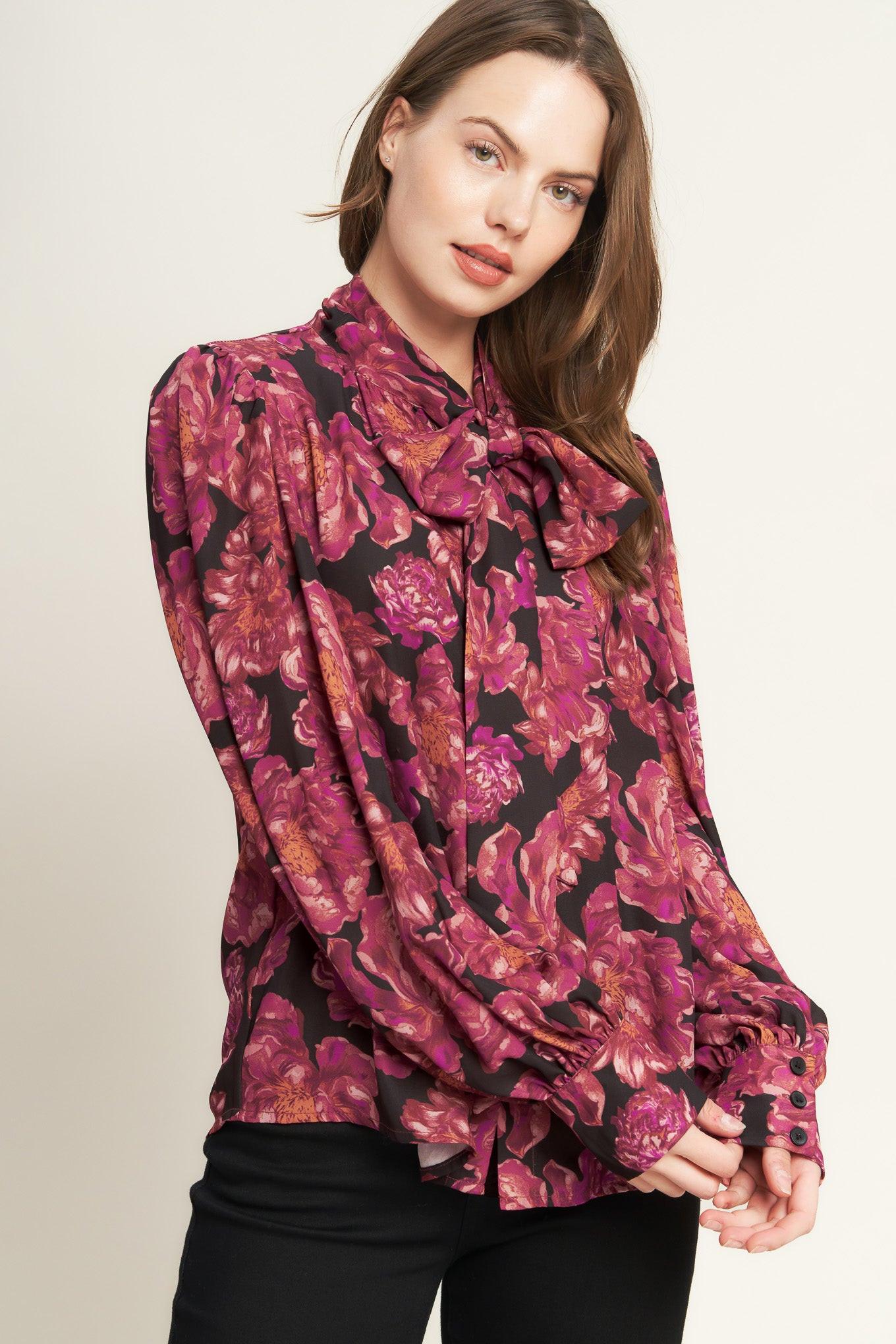 Beautiful Evenings Woven Blouse in black, view 5 — Soul Flow Apparel
