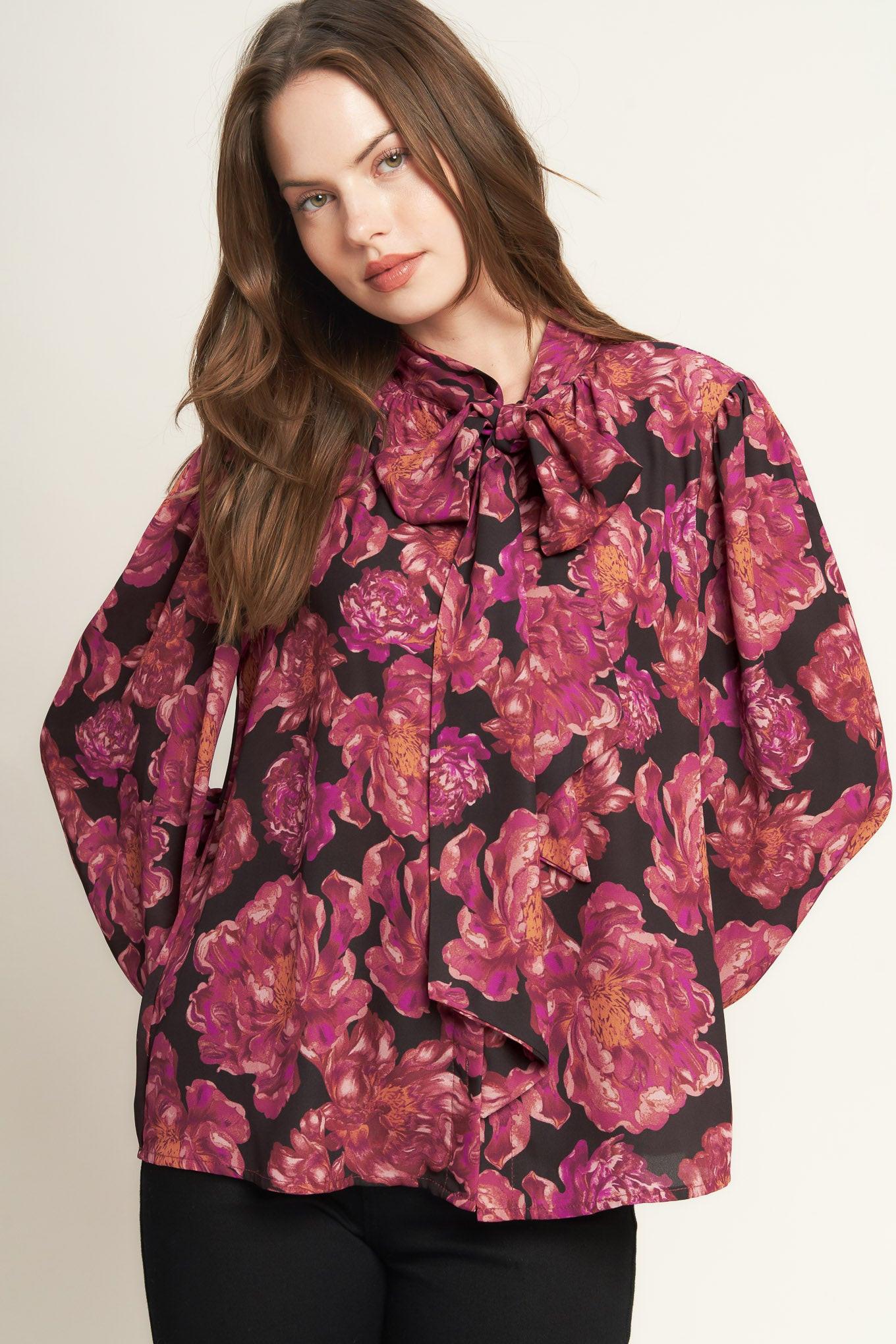Beautiful Evenings Woven Blouse in black, view 6 — Soul Flow Apparel