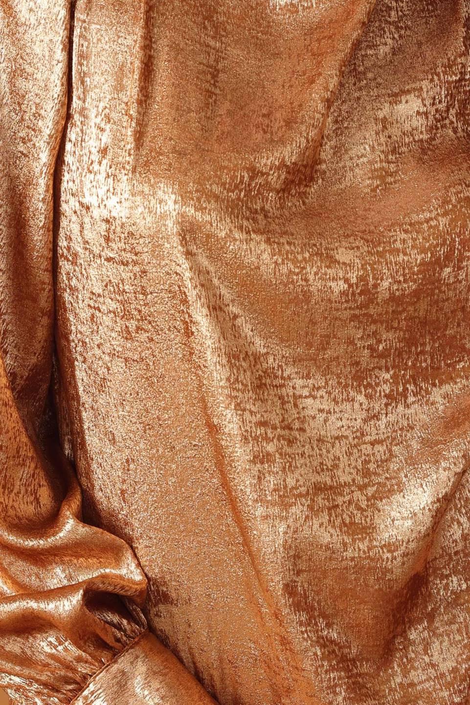 Sweet Sentiments Woven Top in bronze, fabric swatch — Soul Flow Apparel