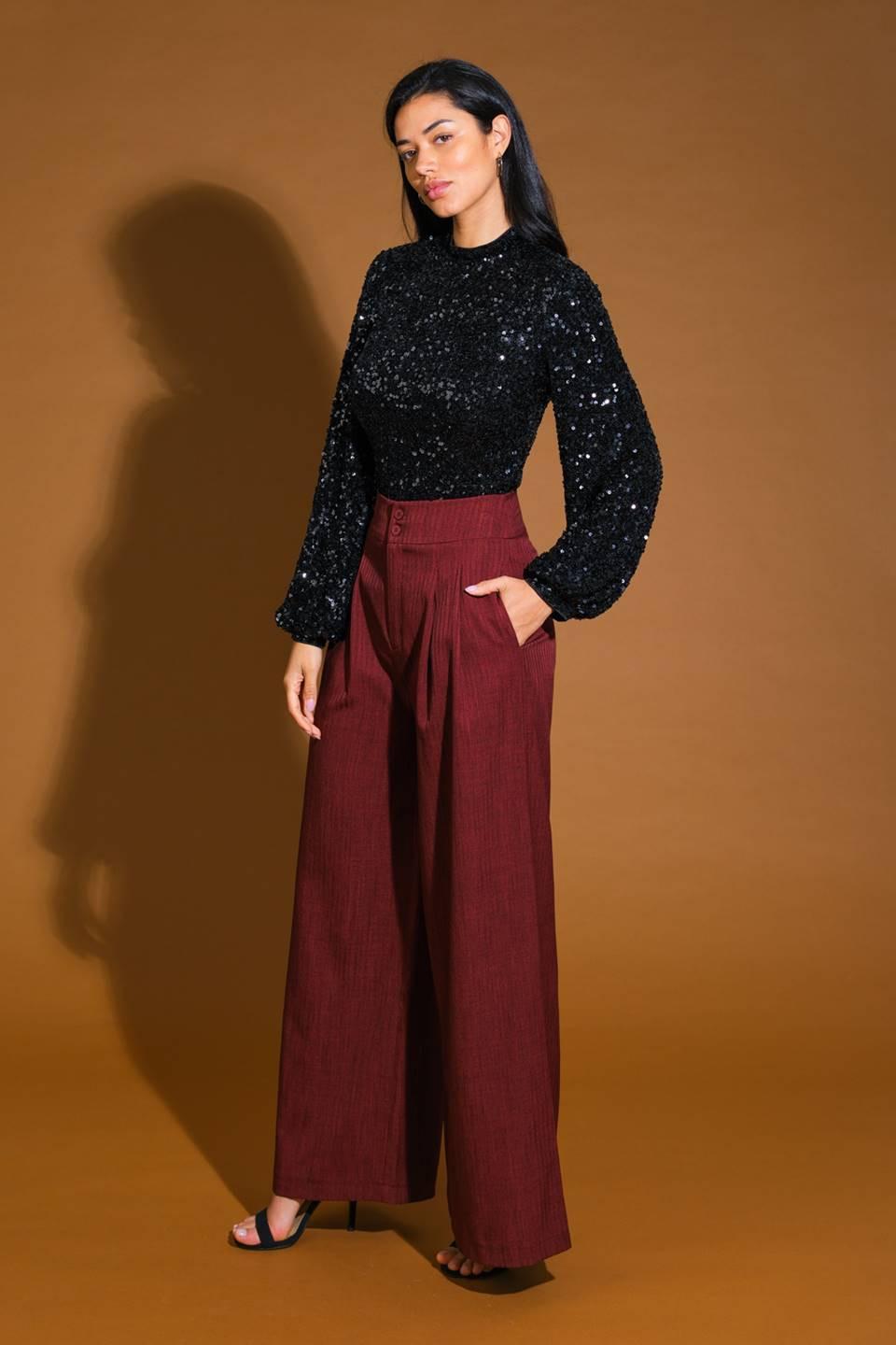 Stay the Same Sequin Top in black silver, view 3 — Soul Flow Apparel