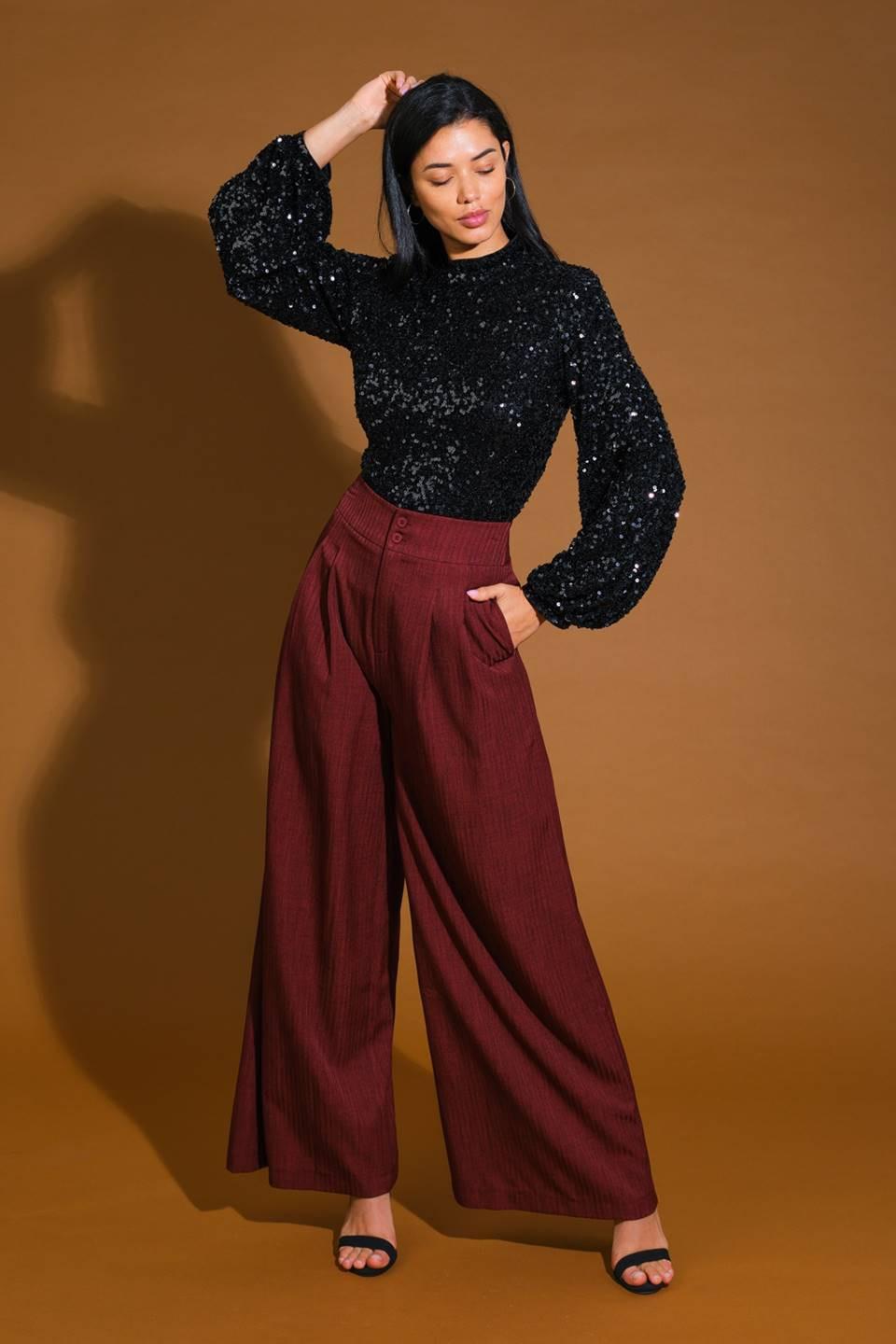 Stay the Same Sequin Top in black silver, view 5 — Soul Flow Apparel