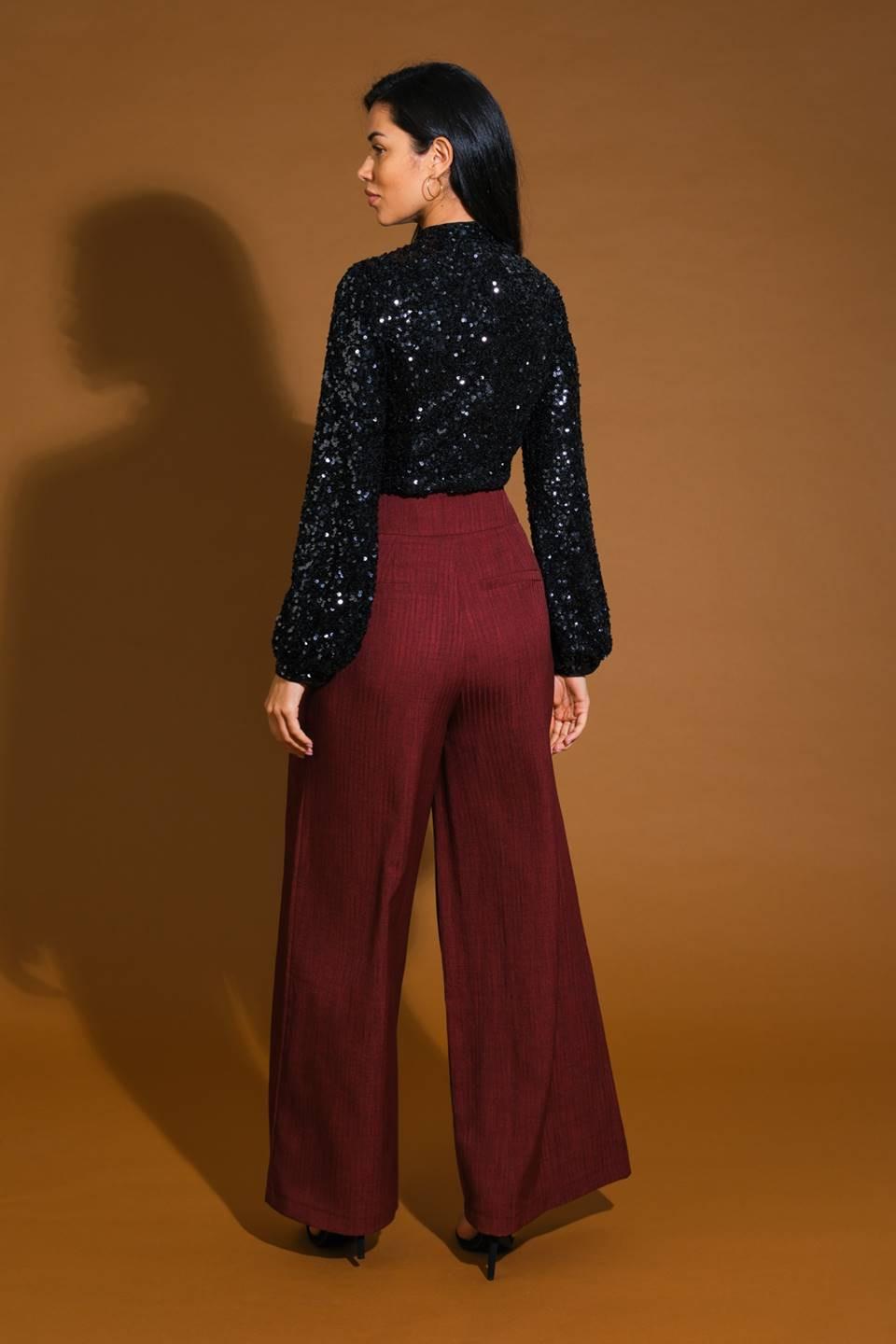 Stay the Same Sequin Top in black silver, view 6 — Soul Flow Apparel