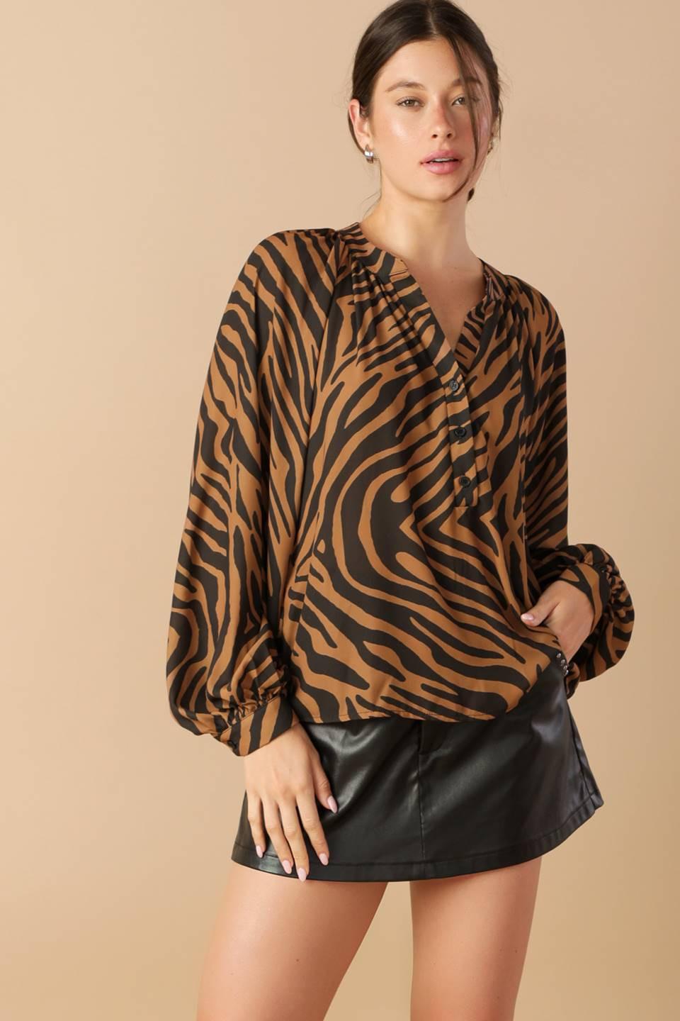 Loving Myself Woven Top in black bronze, view 6 — Soul Flow Apparel