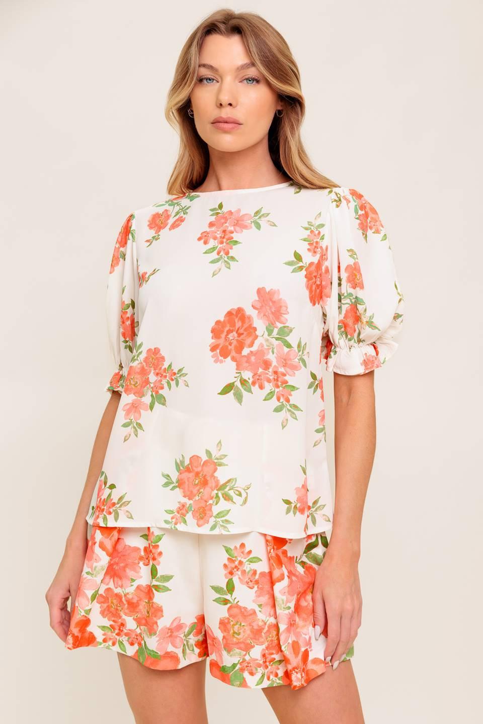 Lovely Days Ivory Woven Top, view 4 — Soul Flow Apparel