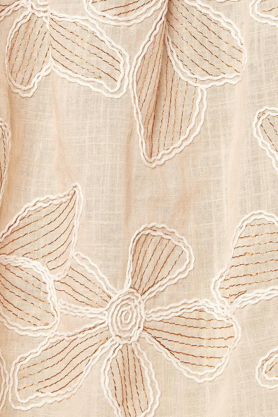 Darcy Dream Woven Top and Shorts Set in taupe, fabric swatch — Soul Flow Apparel