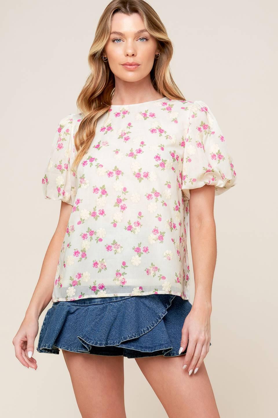 I'll Think About Cream Woven Top, view 1 — Soul Flow Apparel