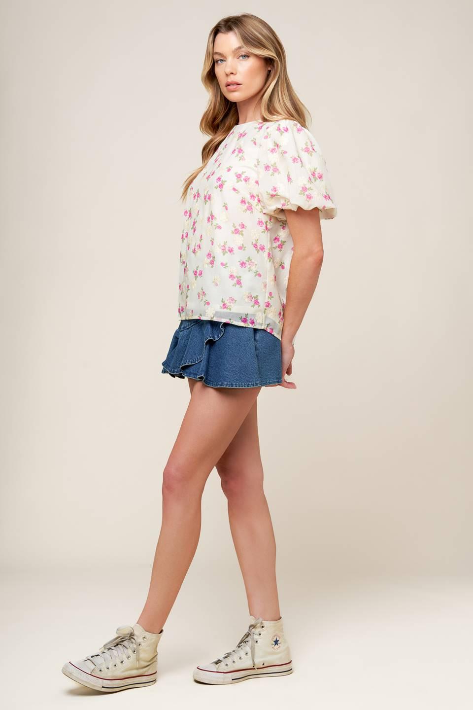 I'll Think About Cream Woven Top, view 2 — Soul Flow Apparel