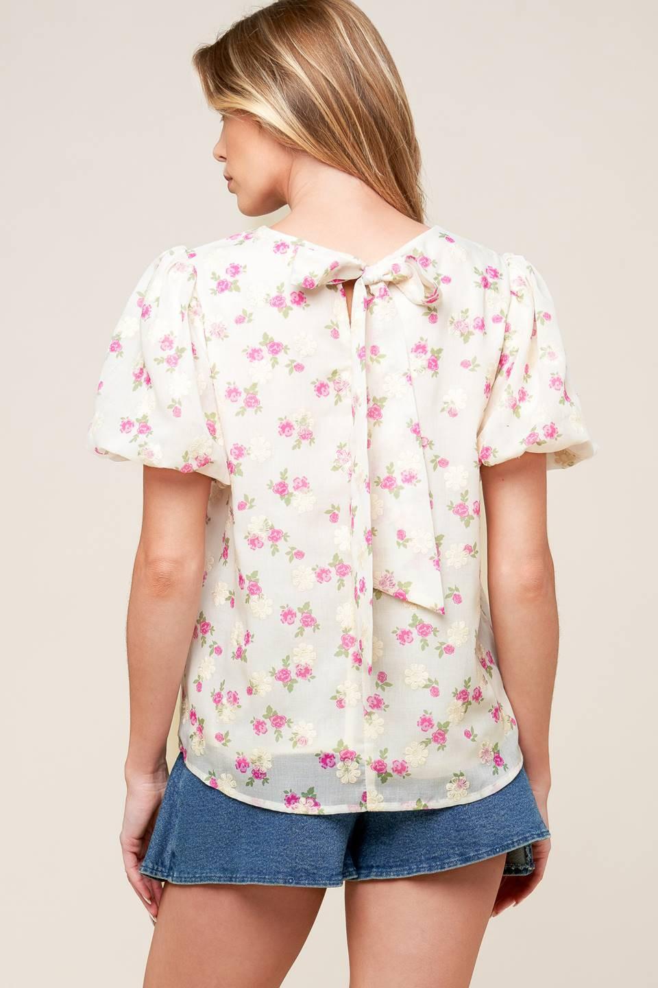 I'll Think About Cream Woven Top, view 3 — Soul Flow Apparel