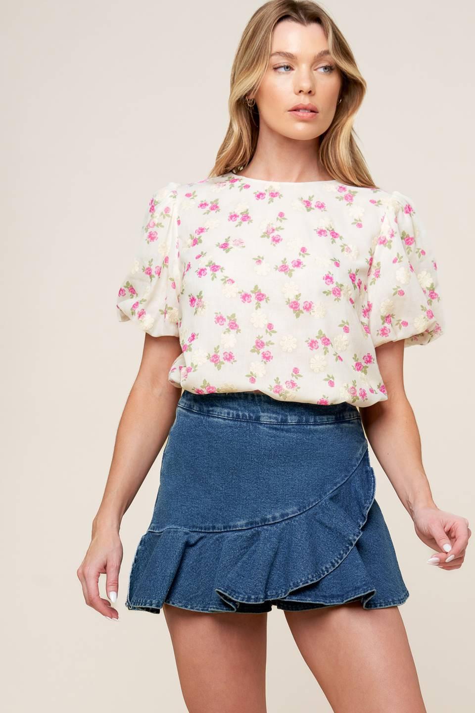 I'll Think About Cream Woven Top, view 4 — Soul Flow Apparel
