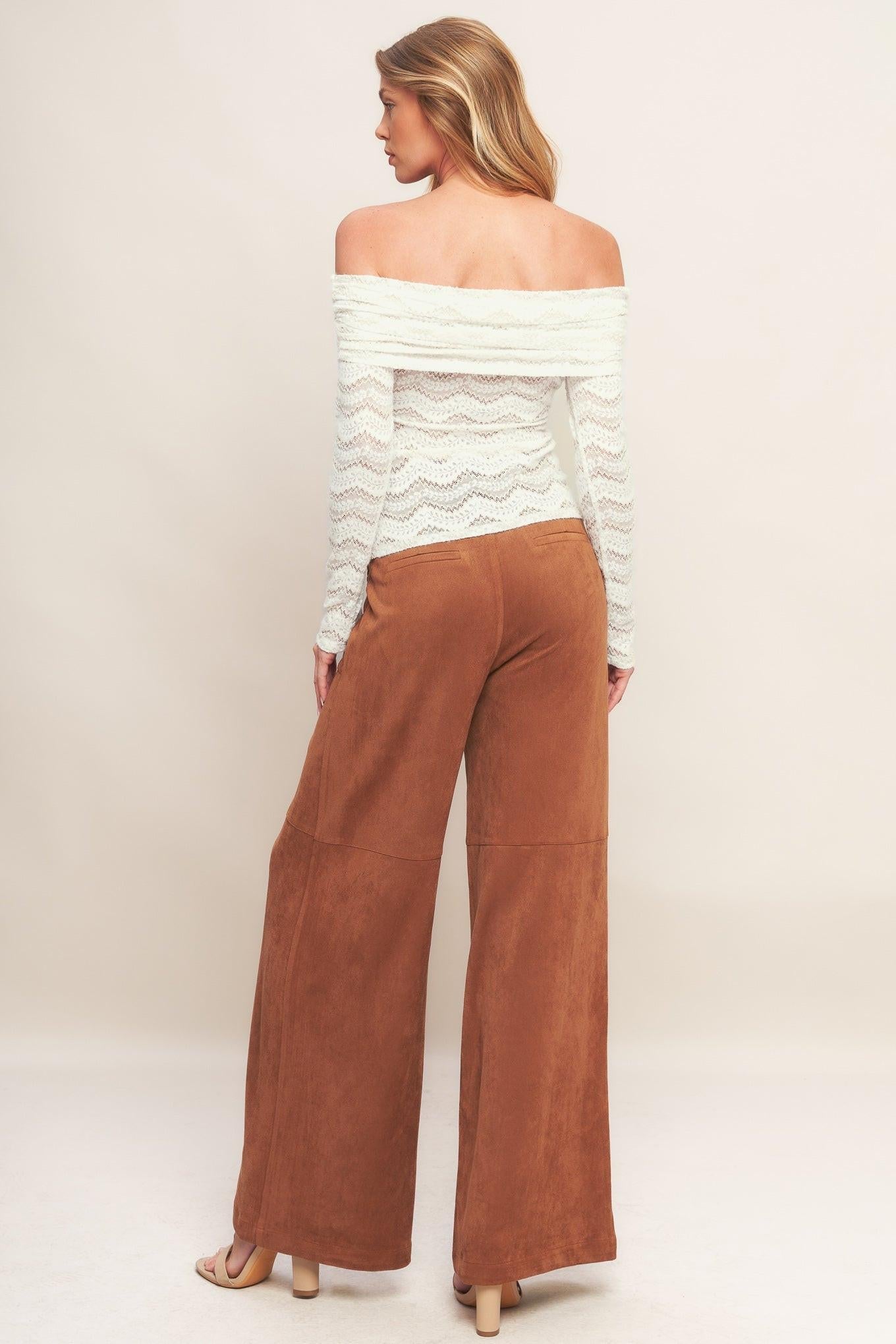 Angelic Sweetie Cream Woven Top, view 5 — Soul Flow Apparel