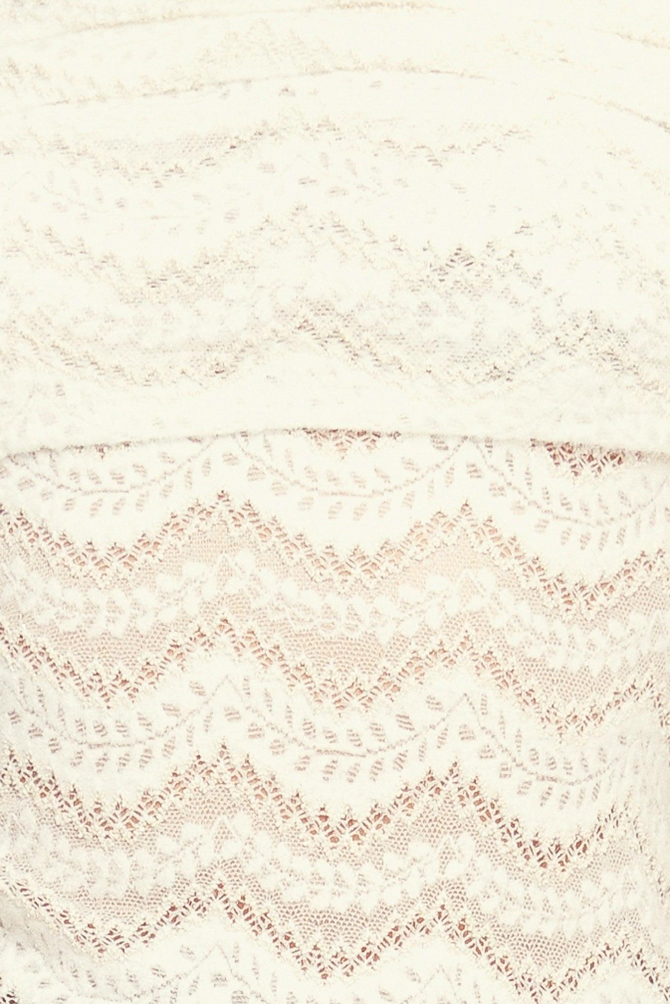 Angelic Sweetie Cream Woven Top, fabric swatch — Soul Flow Apparel