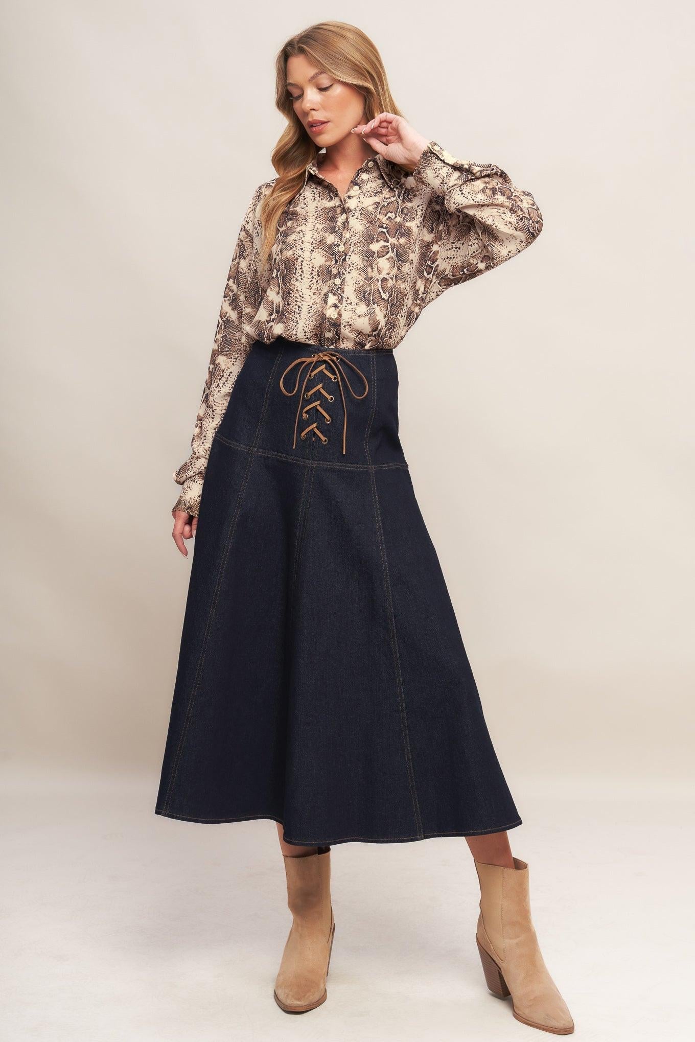 Urban Goddess Woven Top in taupe brown, view 3 — Soul Flow Apparel