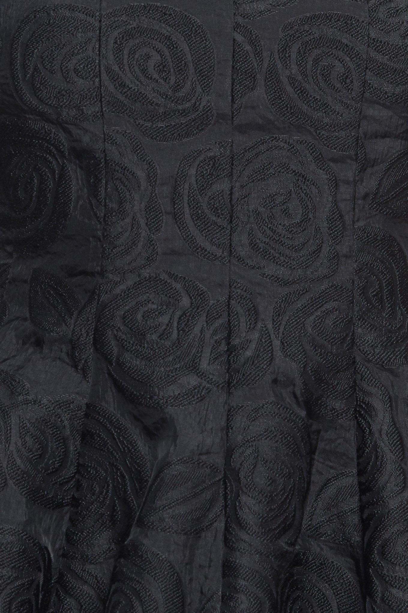 Urban Elegance Woven Top in black, fabric swatch — Soul Flow Apparel