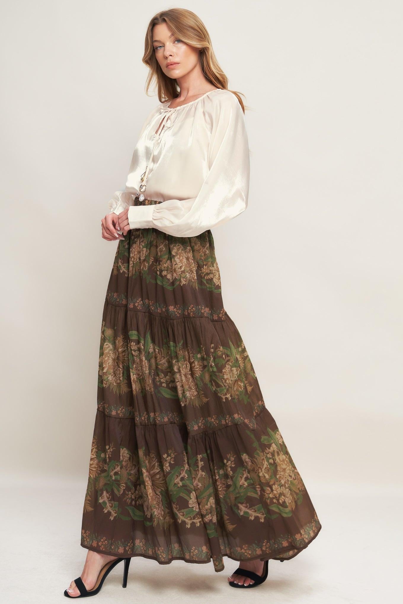 Eternal Pearl Charm Woven Peasant Top in champagne, view 8 — Soul Flow Apparel