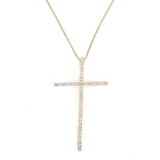 Moriah Cz Cross Necklace — Soul Flow Apparel