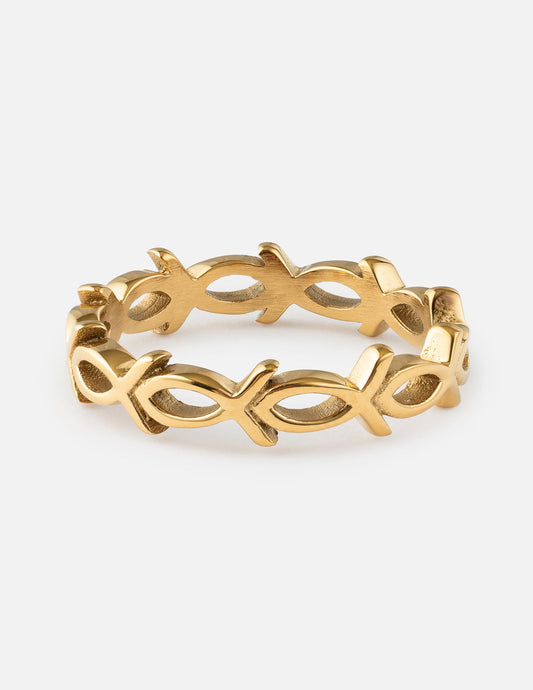 Infinity Jesus Fish Ring – Christian Ring