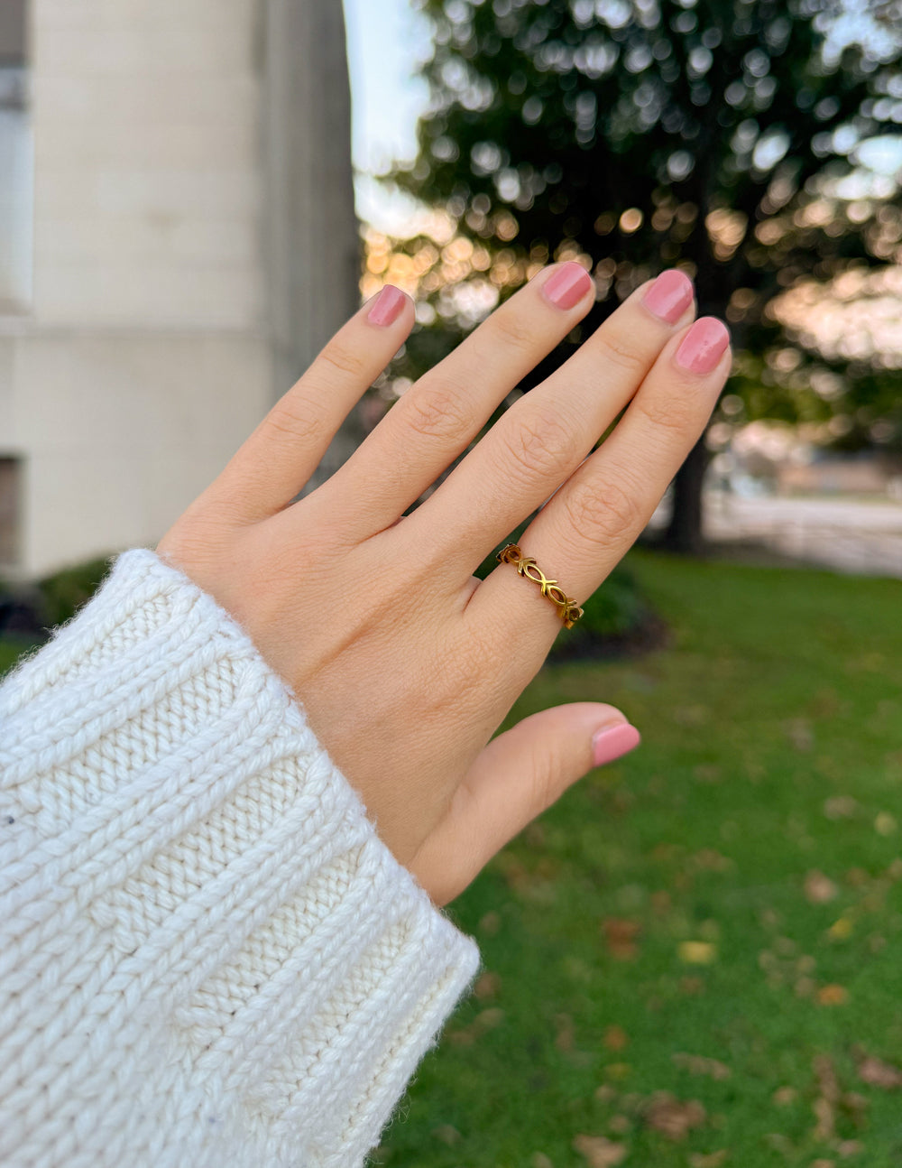 Infinity Jesus Fish Ring – Christian Ring