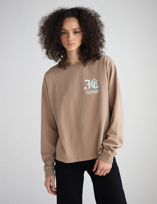 Jesus Changes Everything LS Heavyweight Tee – Christian T-Shirt