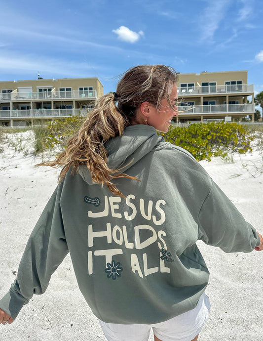 Jesus Holds It All Unisex Hoodie – Christian Hoodie
