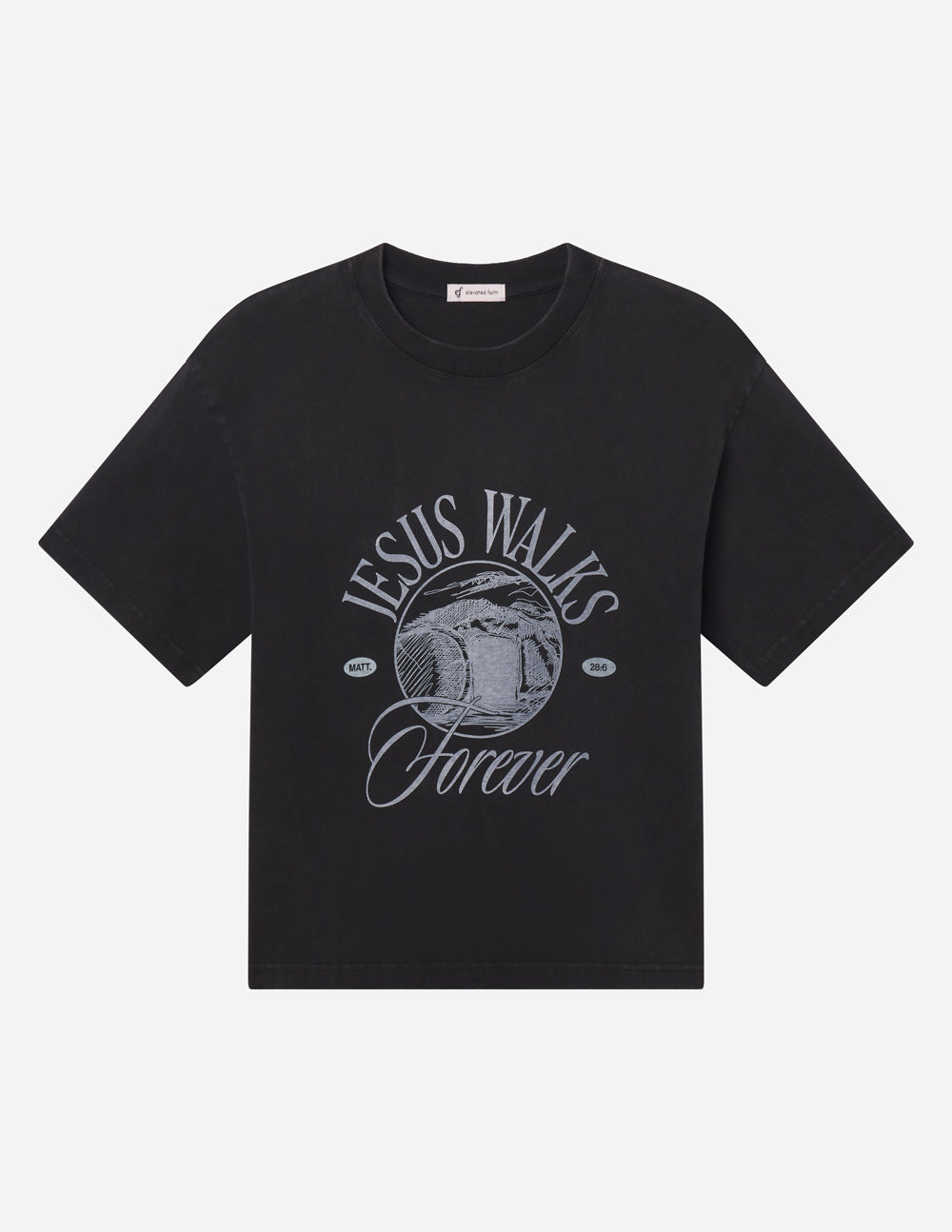 Jesus Walks Heavyweight Tee – Christian T-Shirt