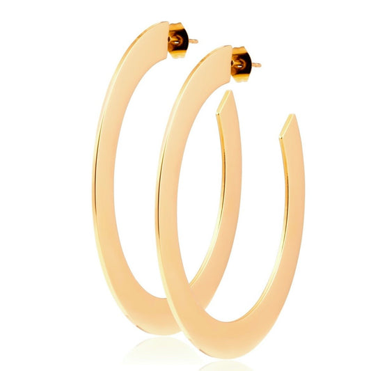Jodie Large Flat Hoop — Soul Flow Apparel