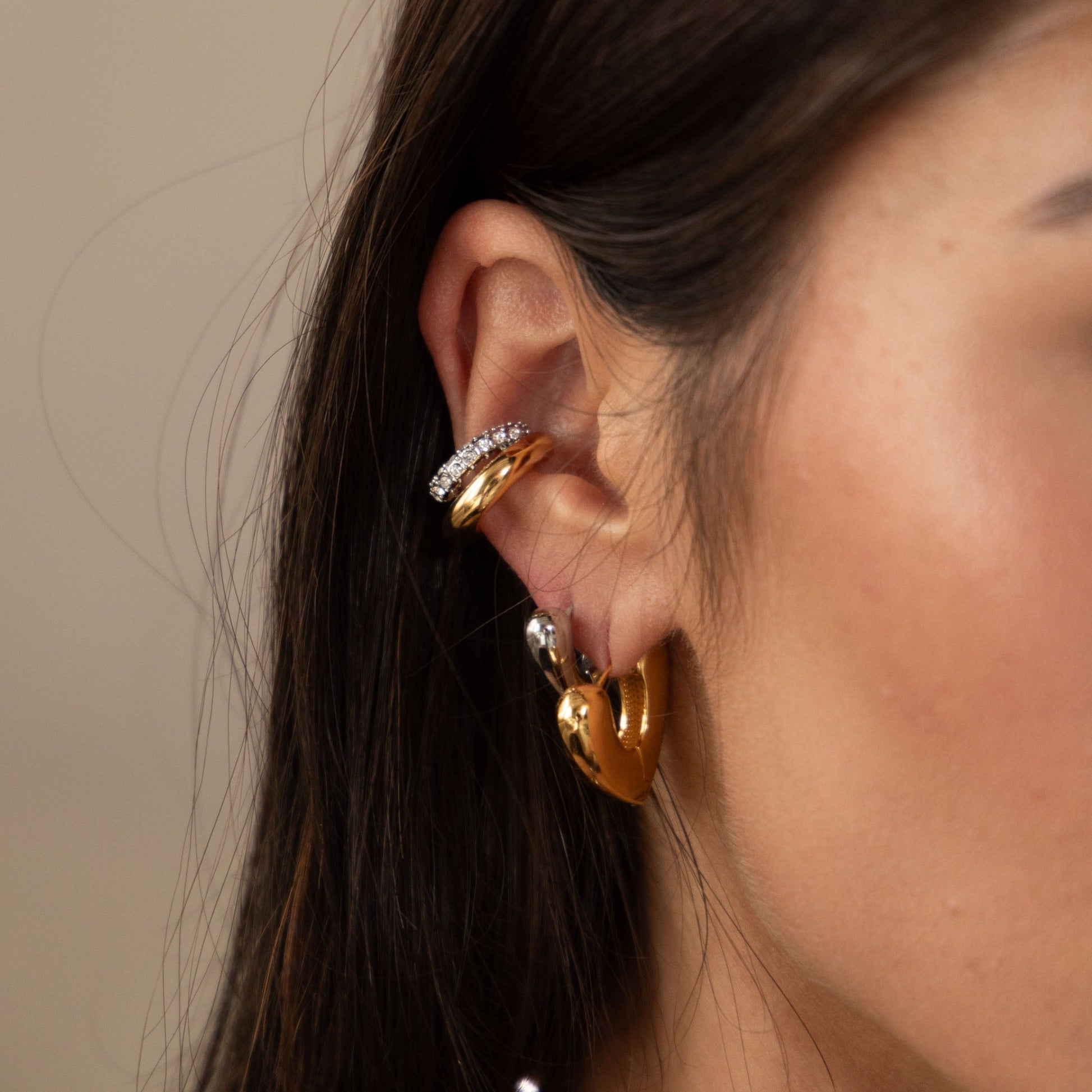 Kendall Two Tone Ear Cuff in towtoneearcuff — Soul Flow Apparel
