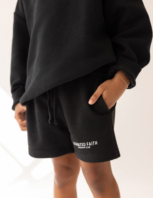Kingdom Club Black Kids Short – Christian Kids Short