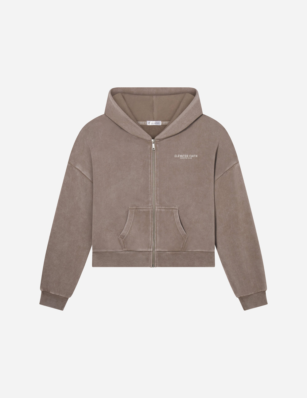 Kingdom Club Brown Full-Zip Hoodie – Christian Hoodie