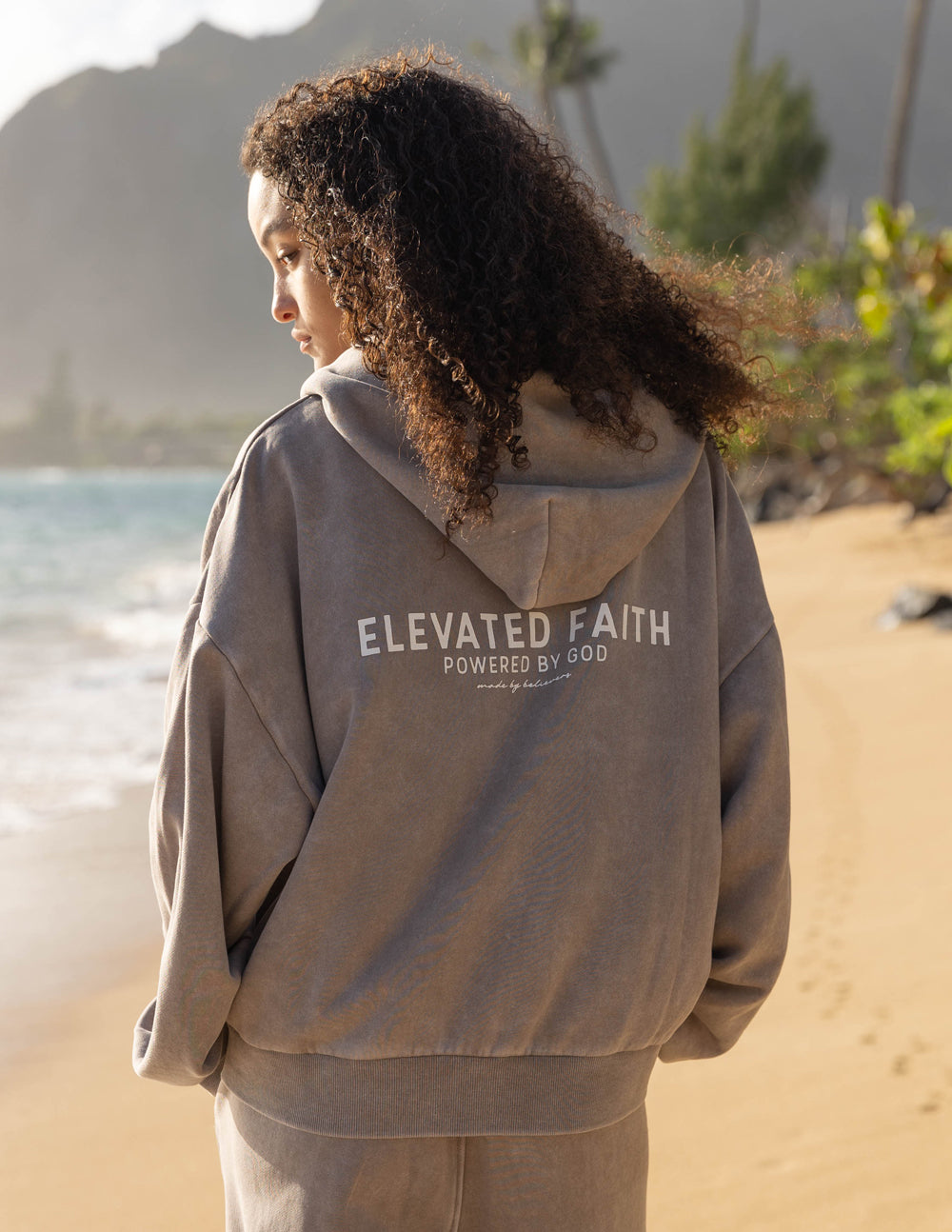 Kingdom Club Brown Full-Zip Hoodie – Christian Hoodie