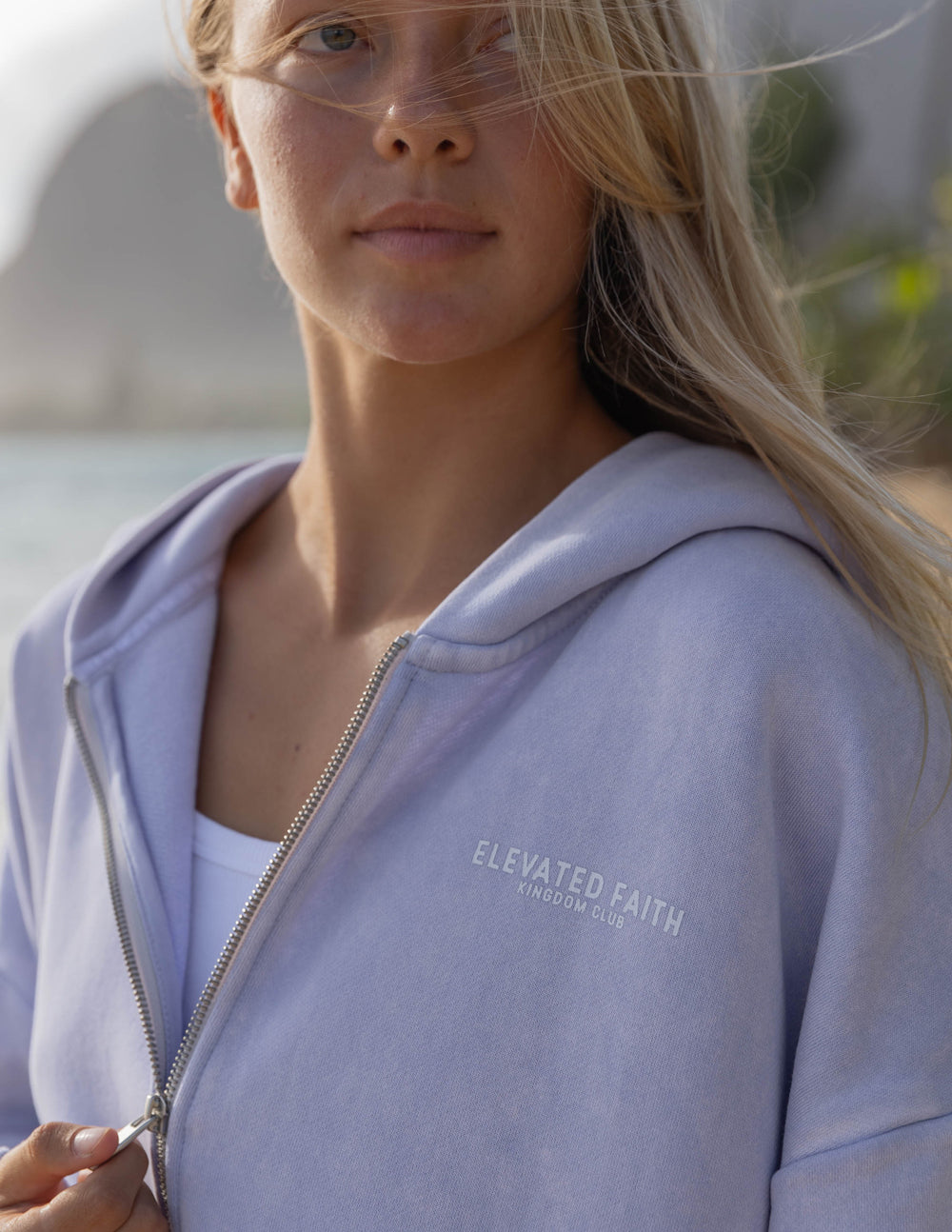 Kingdom Club Lavender Full-Zip Hoodie – Christian Hoodie