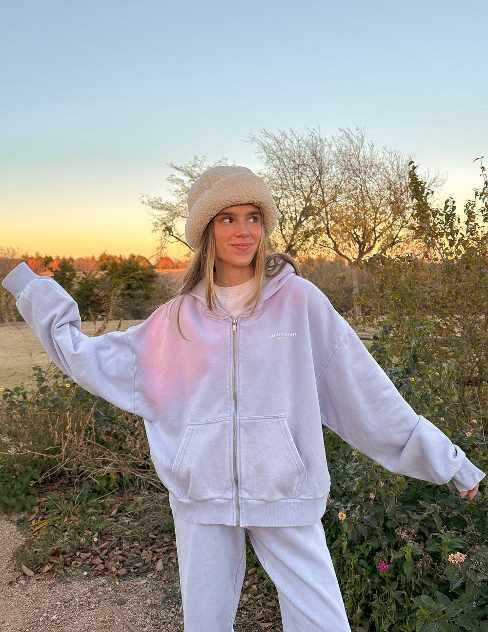 Kingdom Club Lavender Full-Zip Hoodie – Christian Hoodie