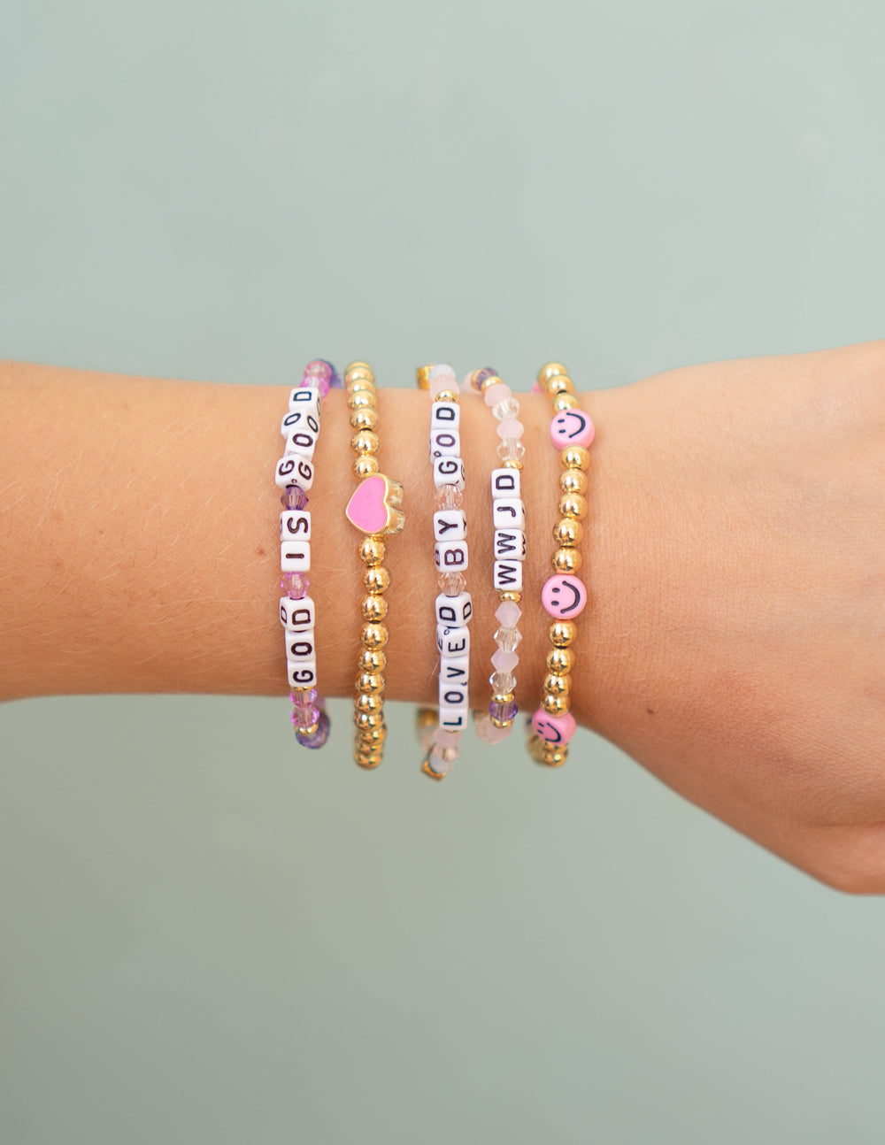 God is Good Letter Bracelet – Christian Letter Bracelet