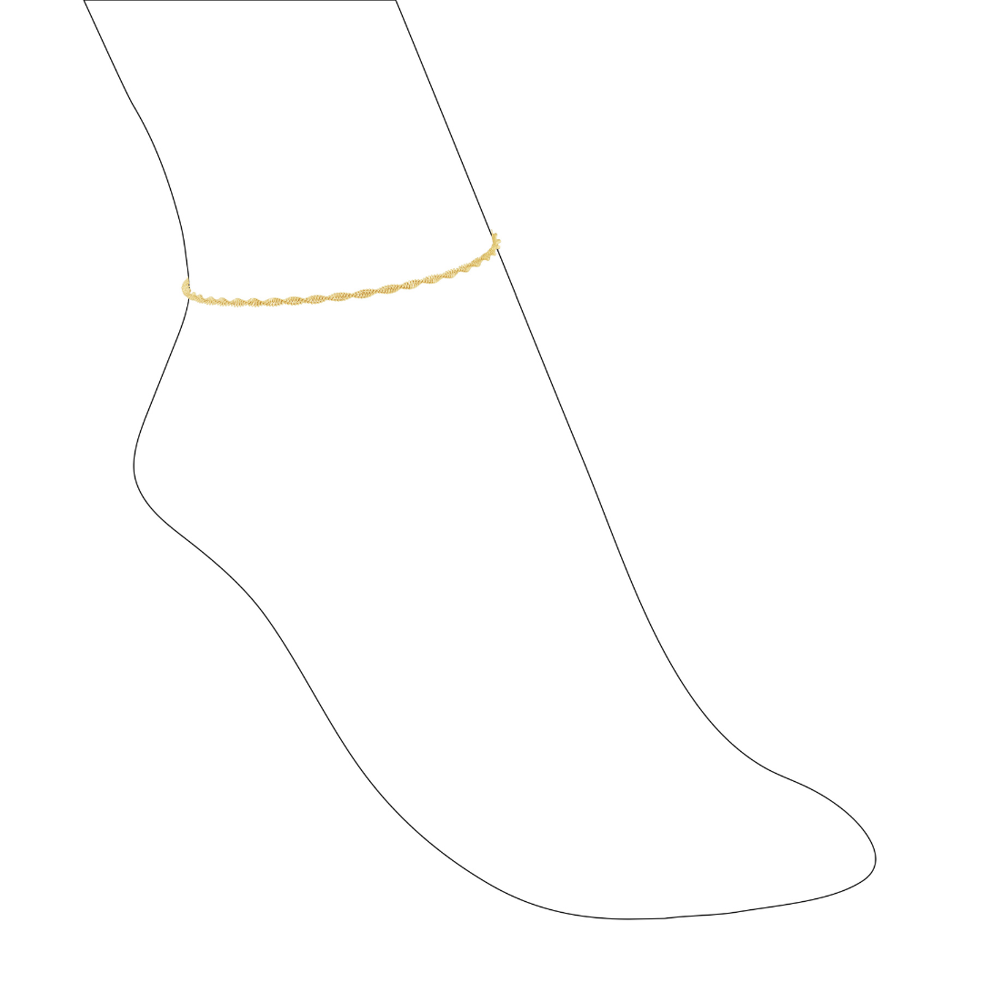 Kit Anklet in instagrampost square, view 4 — Soul Flow Apparel