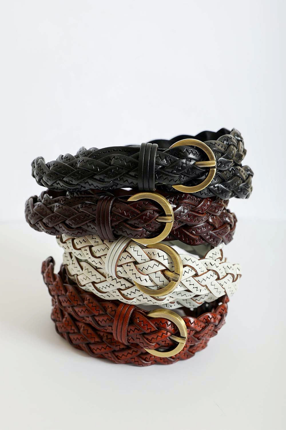 Classic Braided Leather Belt – Timeless Style for Every Outfit 🤎⛓️ Leto Collection
