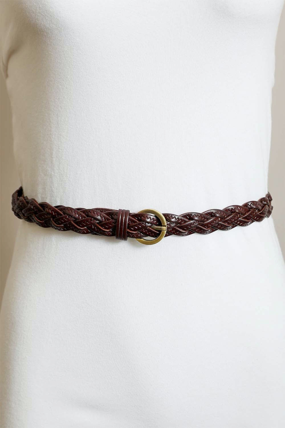 Classic Braided Leather Belt – Timeless Style for Every Outfit 🤎⛓️ Leto Collection