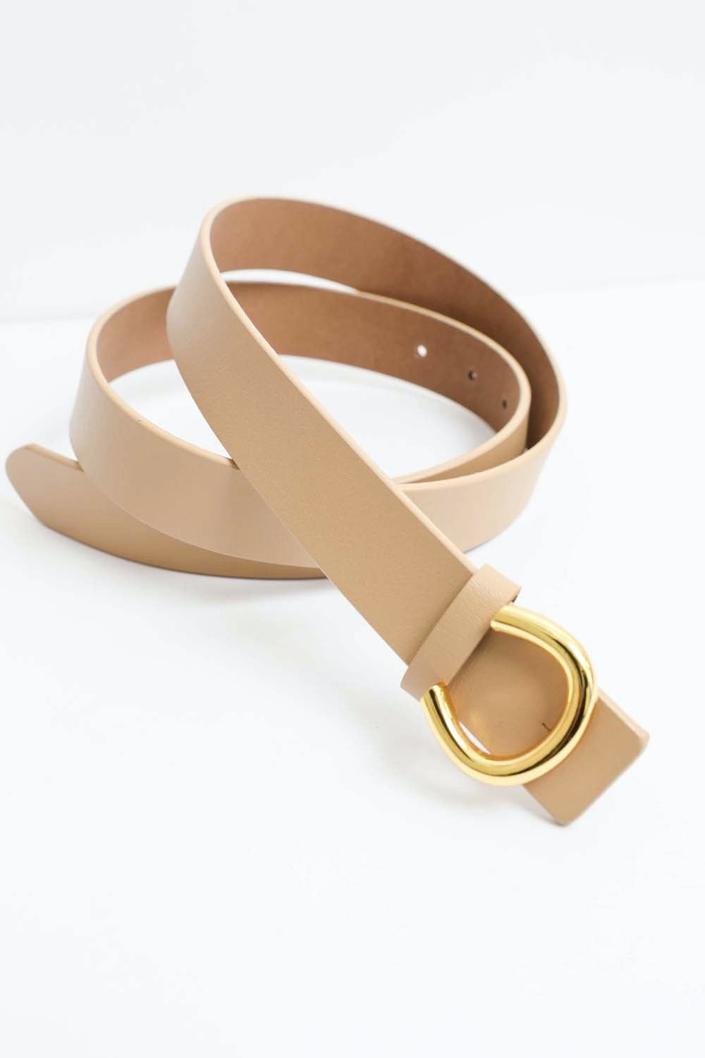 Minimalist Gold Horseshoe Belt Leto Collection
