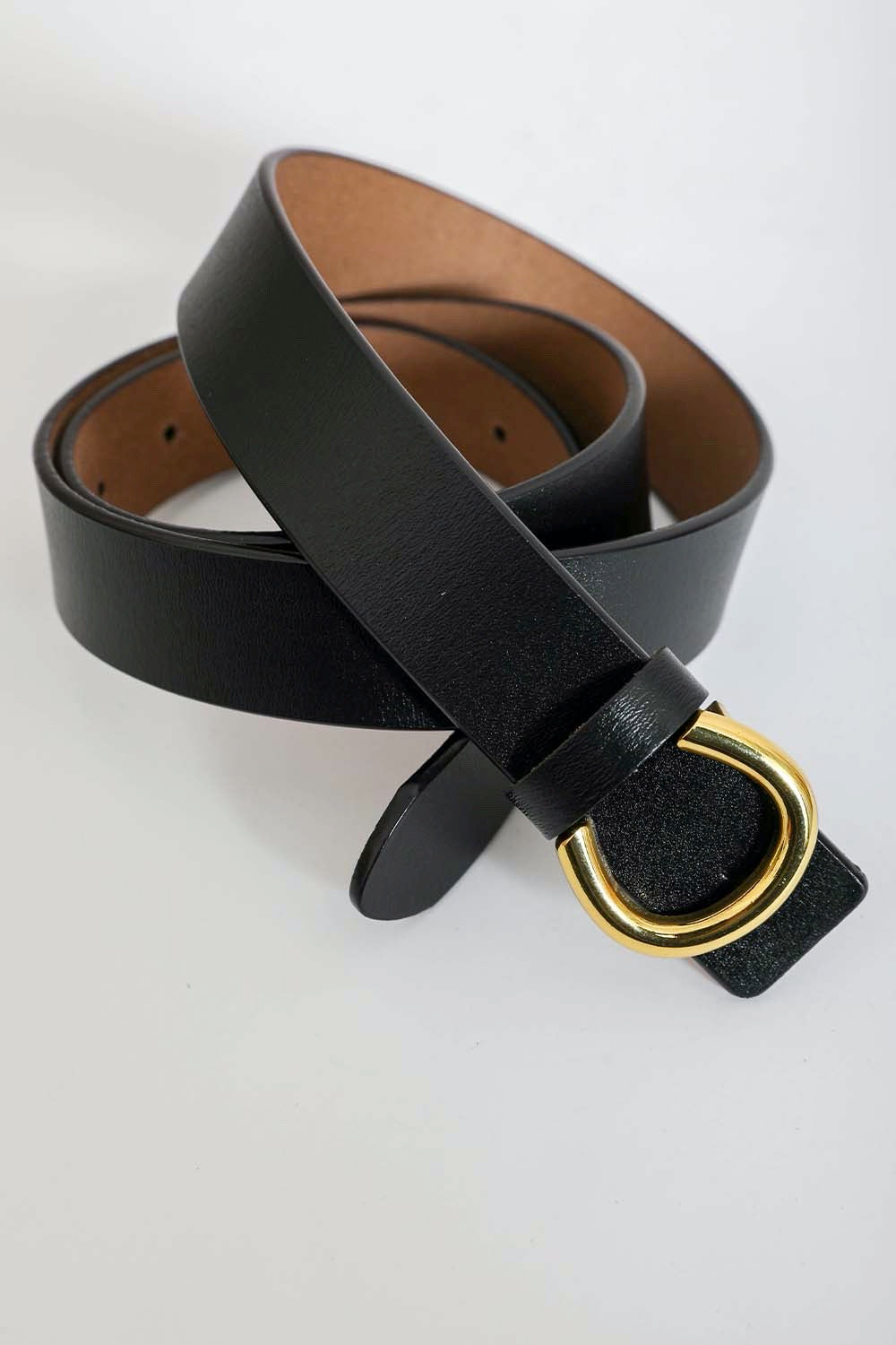 Minimalist Gold Horseshoe Belt Leto Collection