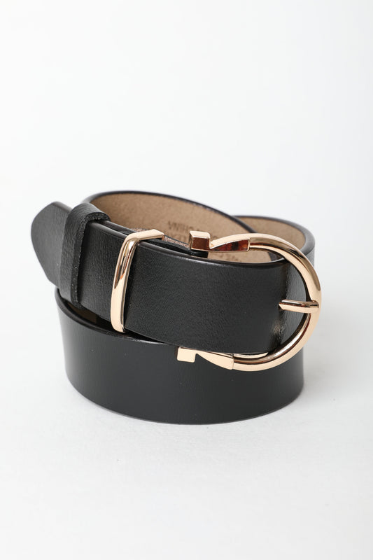 Chic Horseshoe Gold Buckle Belt – Western Style Vibes 🧲 Boho Clothing and Accessories