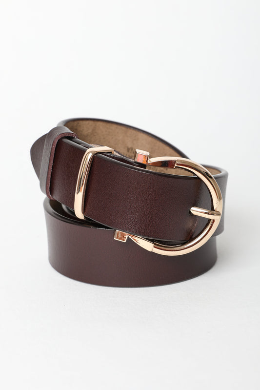 Chic Horseshoe Gold Buckle Belt – Western Style Vibes 🧲 Boho Clothing and Accessories